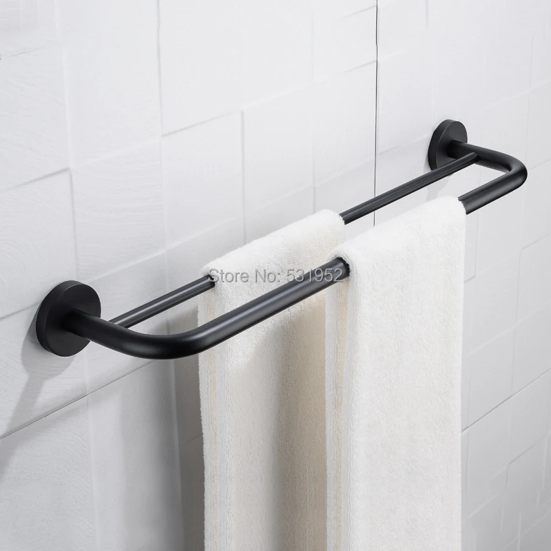 Black Stainless Steel Bathroom Hardware Towel Rail Rack Roll Paper Holder Toilet Brush Holder Soap Dish Bathroom Accessories New