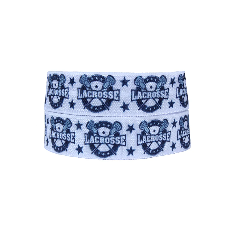 (50yards/roll) Cheerleading design printed sport fold over elastic