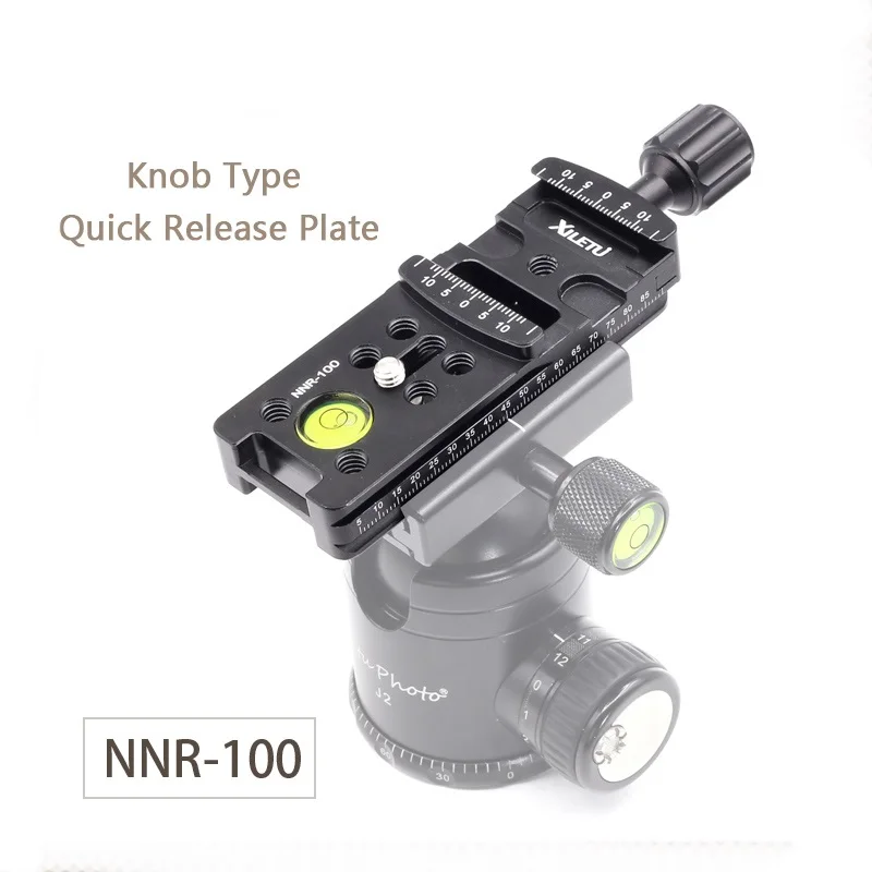 XILETU NNR-100 Lengthen Camera Mounting Bracket Quick Release Plate For Digital Camera Arca Swiss Tripod Ball Head