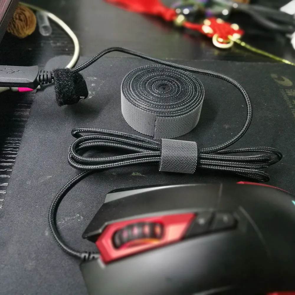 DIY Nylon Organizzatore Filo Eearphone Titolare Del Cavo Del Mouse Protector Gestione Dei Cavi Per Samsung iPhone Ethernet Wire