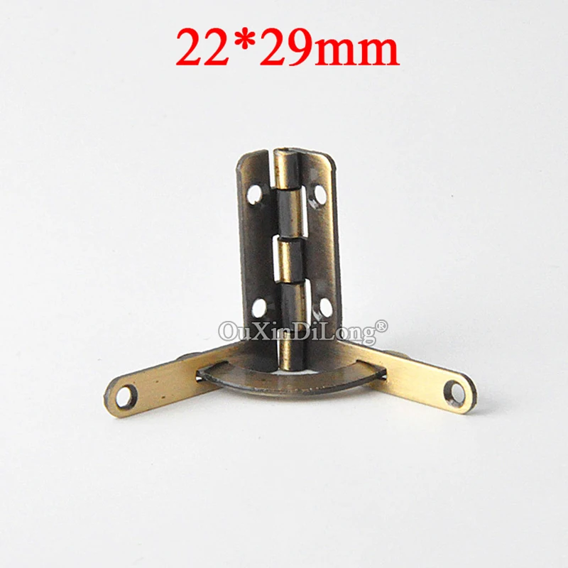 BRAND NEW 200PCS 22*29mm Zinc Alloy Box Hinges 90 Degree Quadrant Hinges For DIY Wooden Gift Box Cases Humidor Jewelry Hinges