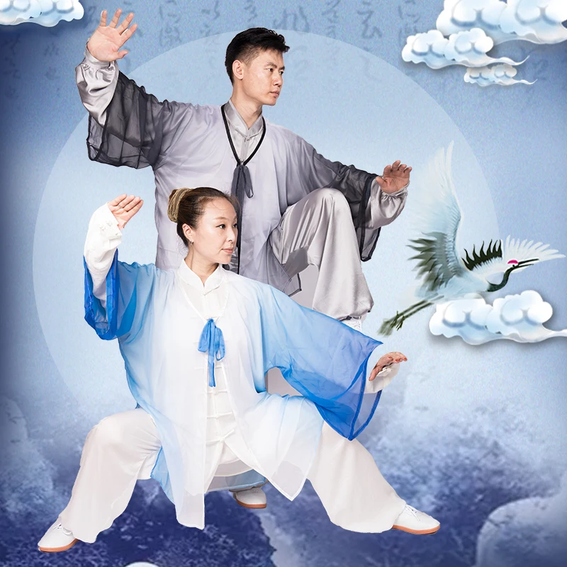 Yiwutang Tai chi suit and kungfu shirt Martial arts clothing for men or women Suitable for human height 1.5m to 1.8m