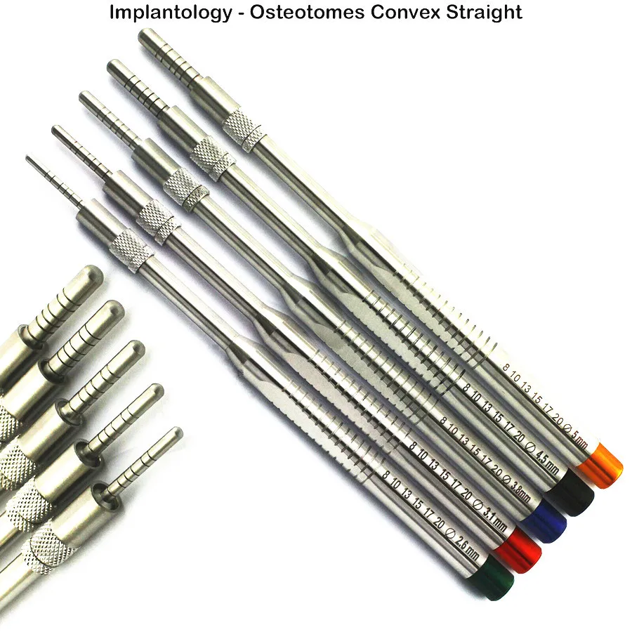 

1 Piece Dental Implant Osteotome Instruments Bone extruder Planting device maxillary Sinus Lift Straight ( Convex Tips)