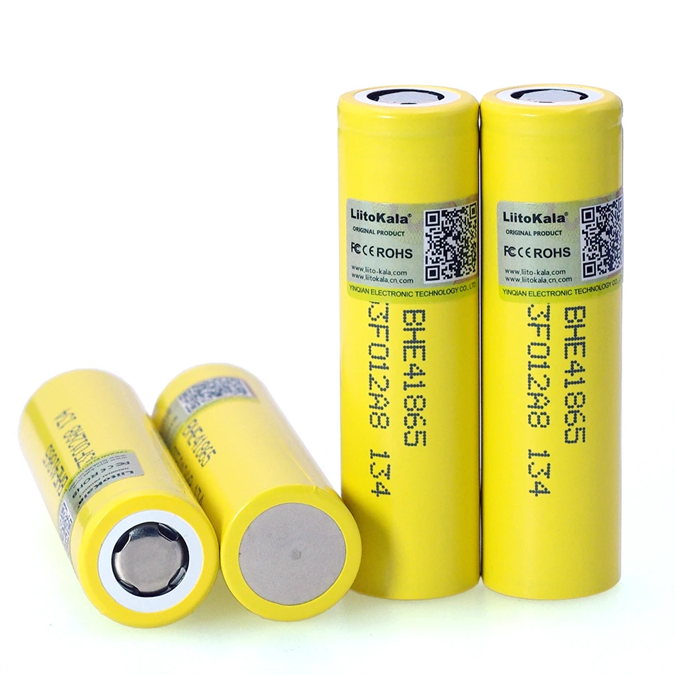 4 قطعة/الوحدة Liitokala جديد الأصلي HE4 2500 مللي أمبير بطارية ليثيوم لون 18650 3.7 فولت الطاقة بطاريات قابلة للشحن