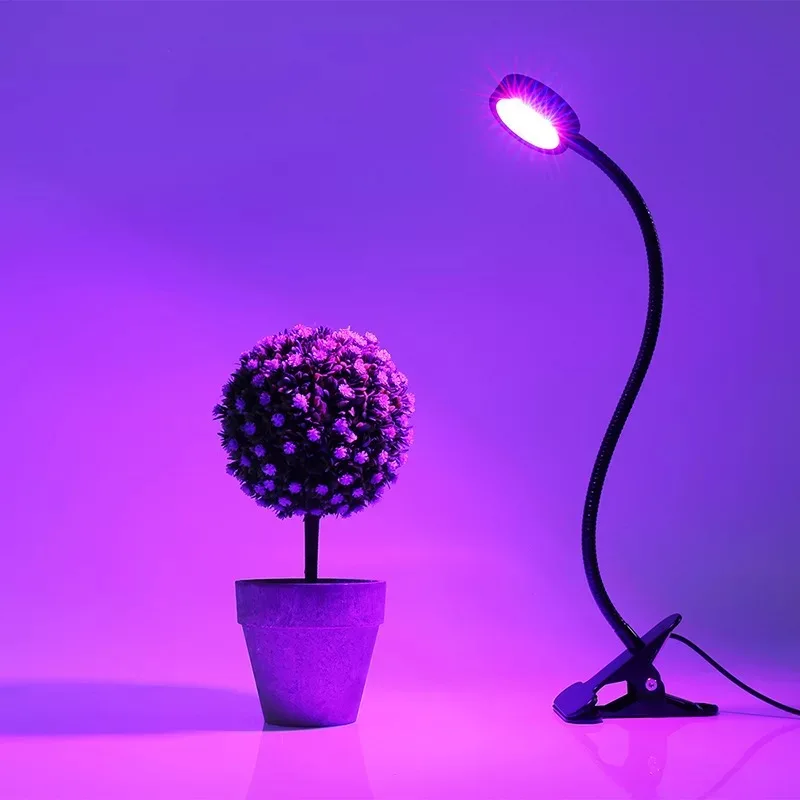 LED crecer luz 5 V USB Fitolampy LED espectro completo Phyto lámpara con controlador de vegetales de planta de flor