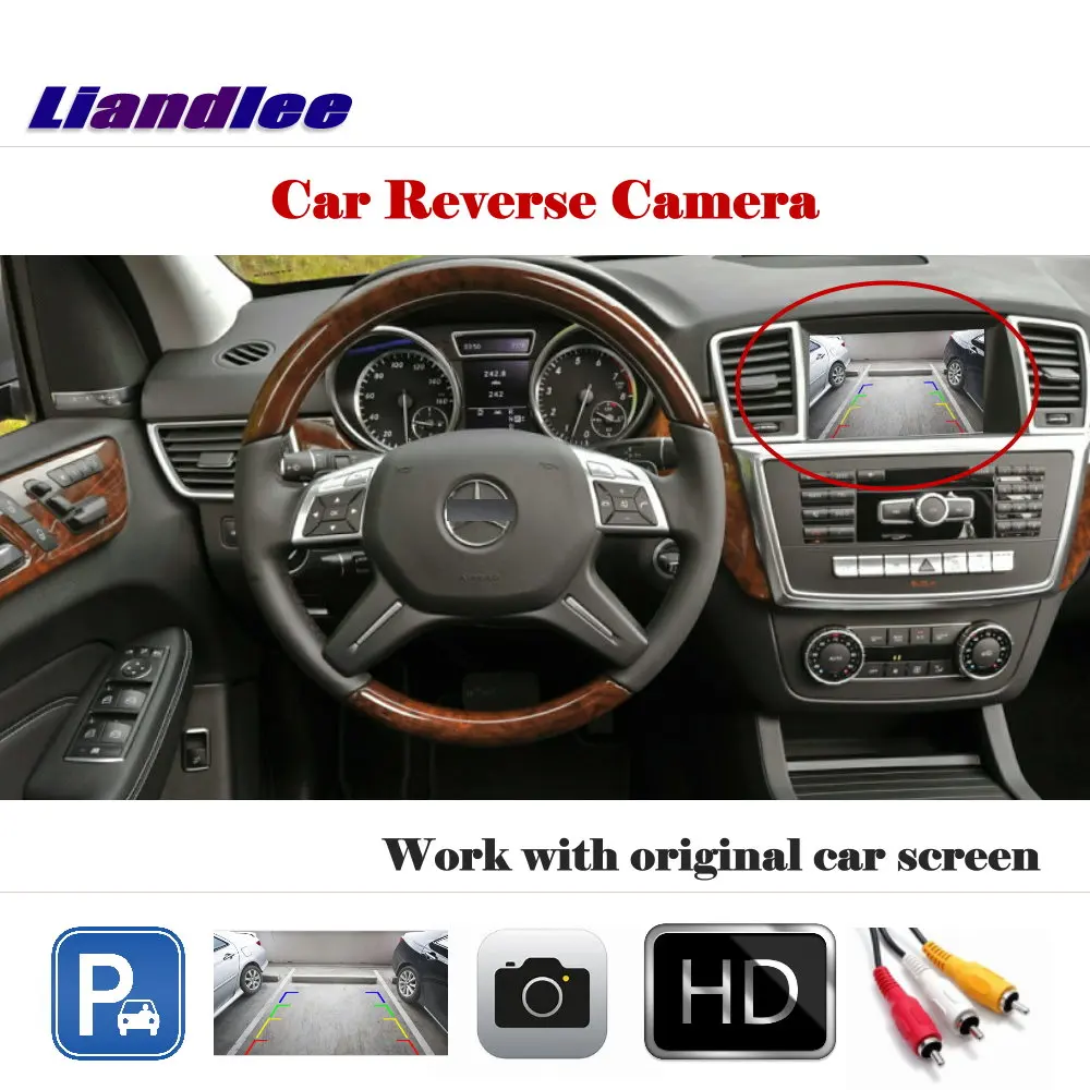 

For Benz M Class W164 ML450 ML350 ML300 ML250 Auto Back Up Camera Reverse Parking CAM Work With Factory Screen