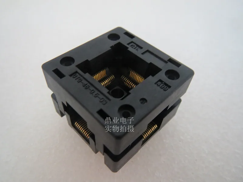 

OTQ-48-0.5-03 QFP48 TQFP48 LQFP48 Burn-in Socket gold plating IC testing seat Test Socket test bench