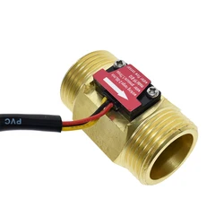 Water Flow sensor Hall Sensor Switch Flow Meter DN25 brass water meter Industrial turbine flowmeter 1 Inch water flow sensor