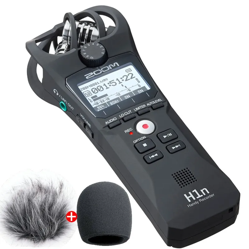 ZOOM H1N Handy Recorder Digital Camera Audio Recorder Stereo Microphone for Interview SLR Recording Microphone Pen with gifts