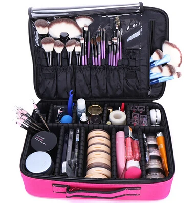 

Makeup Bag Organizer Professional Makeup Artist Box Larger Bags Cute Korea Suitcase Makeup Suitcase Makeup Brushes Tools Case