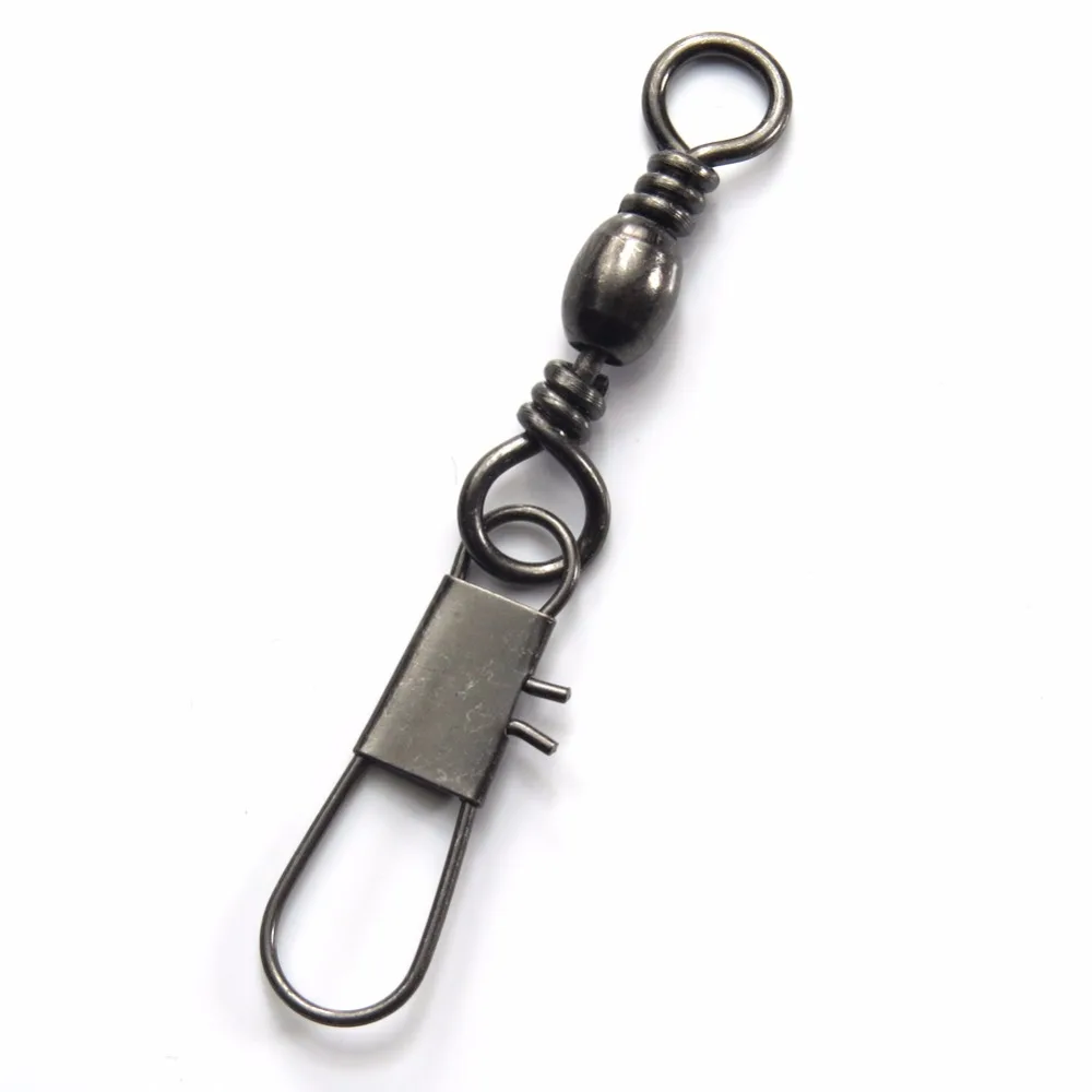 10/20 pieces/lot Fishing Swivel Snap Barrel Swivels with Interlock Snap Carp Fishing Tackle Fishhooks Bass Fishing Connector