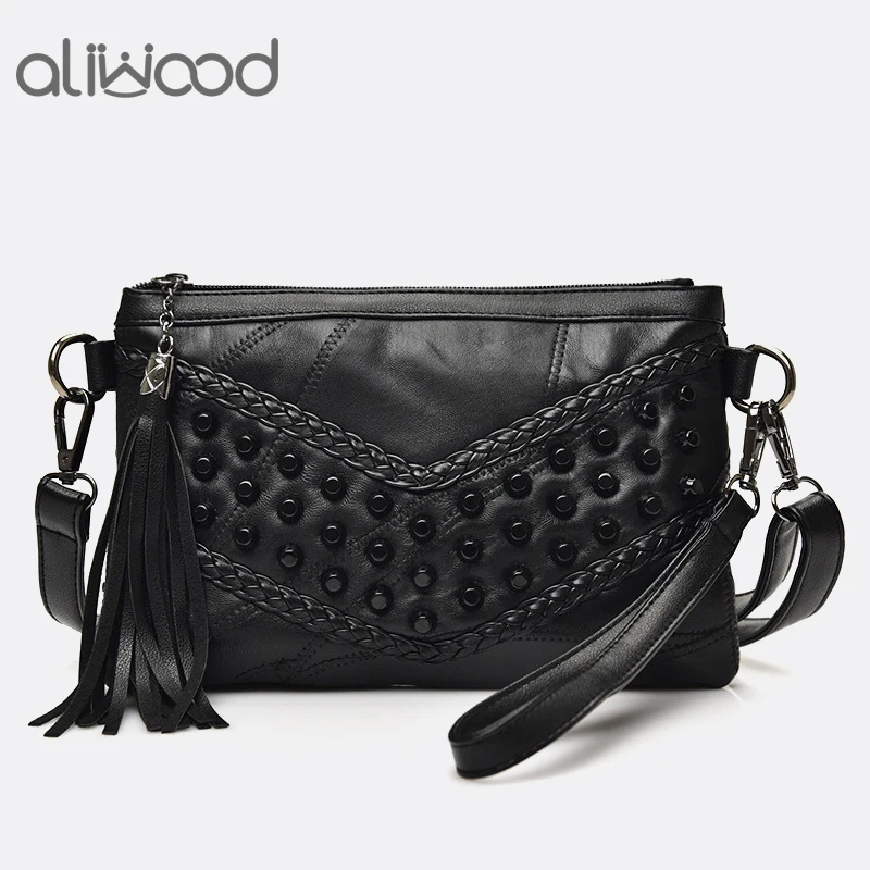 Fashion Tassel Women\'s Bags Luxury Fringed Handbags Leather Women Messenger Bag For Girls Crossbody Bag Females Clutches