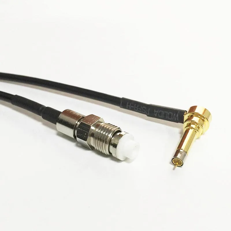 

New FME Female Jack Switch MS156 Right Angle Pigtail Cable RG174 Wholesale 20CM 8" for 3G USB Modem