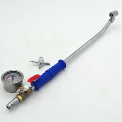 NEW 1PCS Tire pressure gauge for rapid inflatable pressure testing with switch Automobile tyre inflator valve