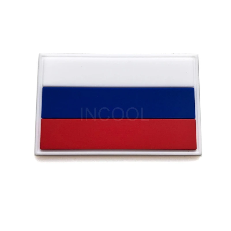 Embroidery/Rubber Patch Russia Russian Flag Patch Embroidered/PVC Patches For Jackets Backpack Cap