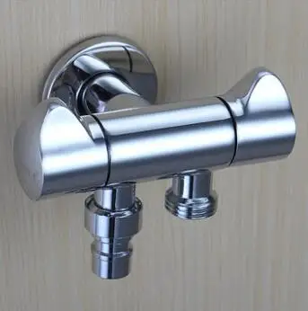 high quality chrome wall mounted total brass double use washing machine tap faucet mixer out door tap garden mixer