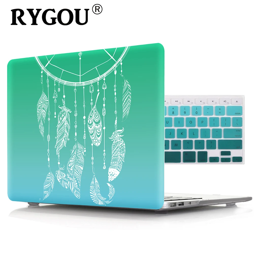 

RYGOU Printing Hard Case for Macbook Air Pro Retina 11 12 13.3 15.4 inch Cover Mac Book Pro 13 15 with Touch Bar A1706 A1707