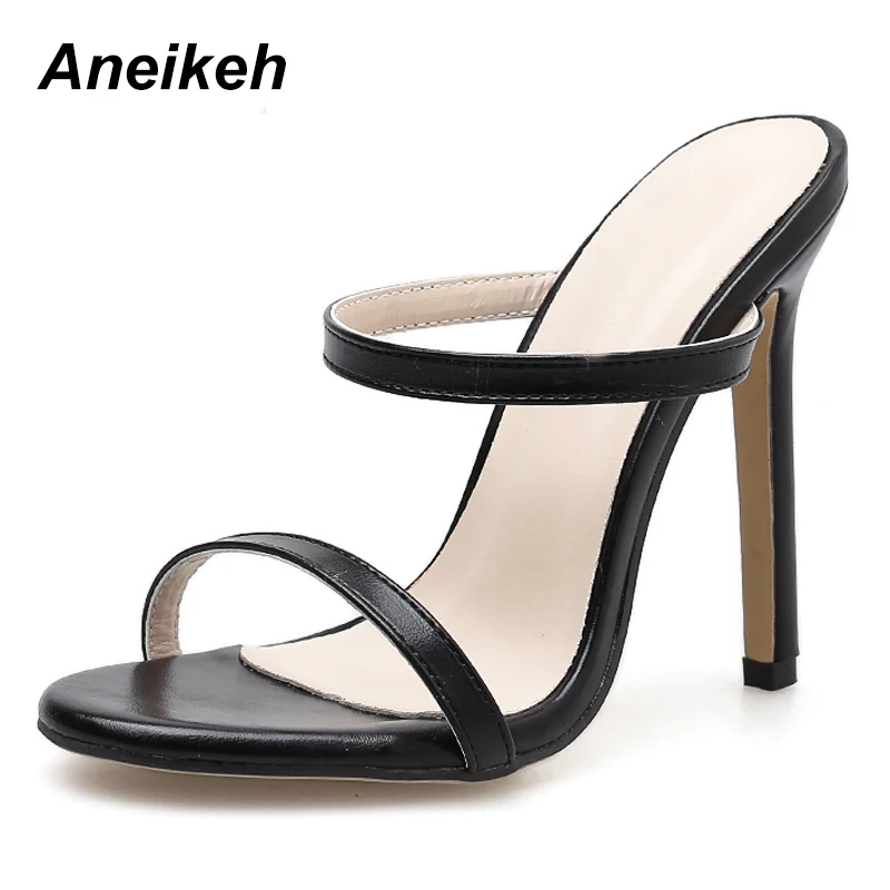 Aneikeh 2024 Women Sandals Stiletto High Heel Shoes Strap Ankle Wrap OL Sexy Pumps Party Dress Dropshipping Shoes Size 35-40