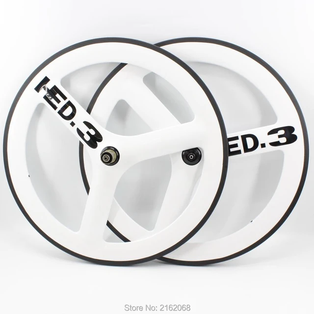 2Pcs New lightest 700C Road Track Fixed Gear bicycle full carbon fibre tubular rims bike wheelset carbon 3 spokes AliExpress 18