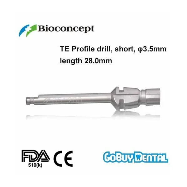 

Straumann Compatible Dental Implant TE Profile drill, D3.5,RN,L28.0