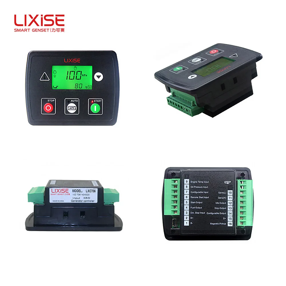 

LIXISE LXC706 Auto Sart Diesel Generator Controller Module Board Alternator Control Panel Generator Part