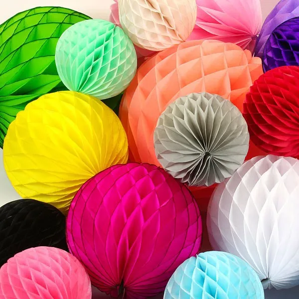 

Free dhl shipping 100pcs 12" (30cm) paper honeycomb balls paper honeycomb ball decoration paper honeycomb flower