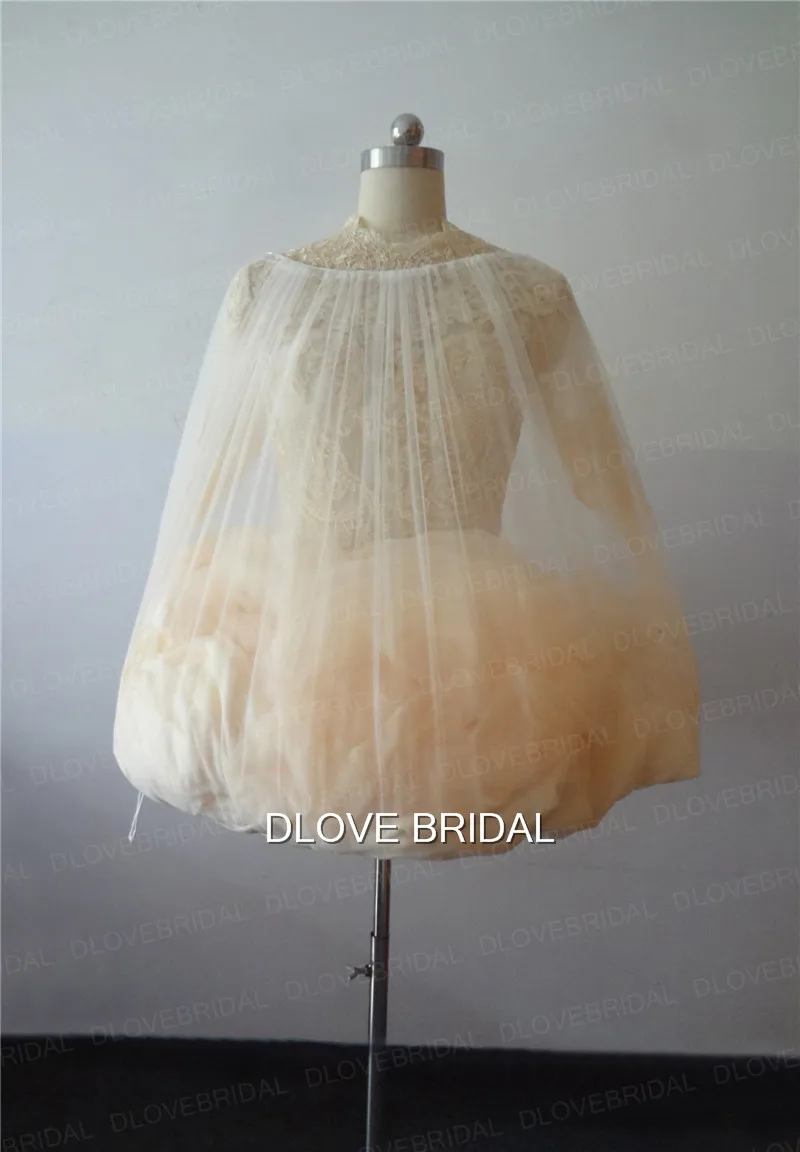 DLOVE BRIDAL Petticoat Buddy Wedding Dress Soft Tulle Gather Skirt Underskirt Save You From Toilet Water Drop Shipping