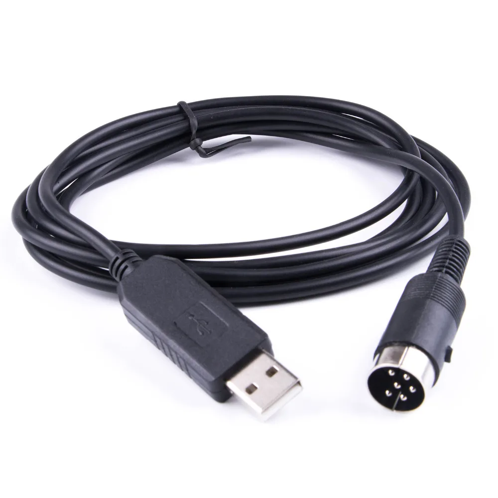 

USB Programming Cable for Kenwood Radio TS-450S TS690 TS 790 ID-150 FTDI USB TO 6P Din RS232 Serial Converter Adapter Cable 6ft