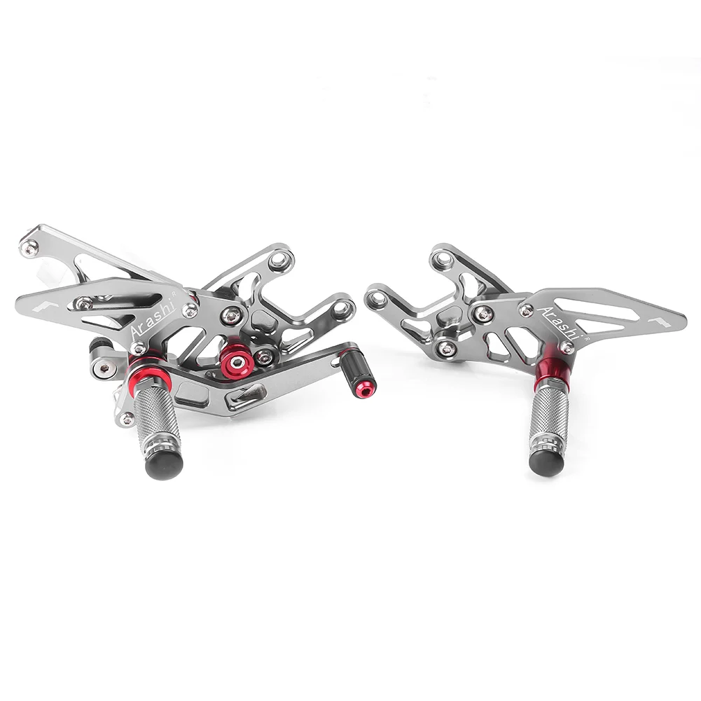 CBR1000RR Adjustable Motorcycle Rearset Rear Set Footpegs Footrest For Honda CBR 1000RR 2017 2018 2019 Aluminum Alloy 1Pair