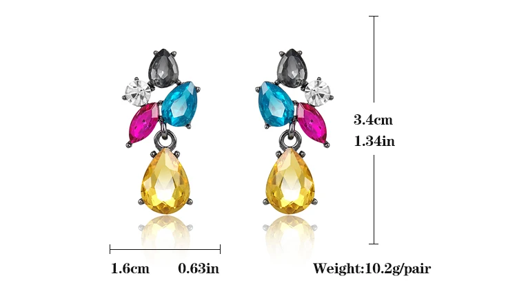 VEYO 2018 Brand New Fashion Elegant Crystal Earrings For Women Trendy Drop Earrings