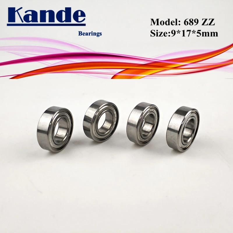 Kande Bearings 689ZZ  ABEC-1 689 ZZ ABEC-3 689ZZ  ABEC-5 689-2Z  Z3V3 Z3V3 689ZZ  Miniautre Ball Bearing 9x17x5mm 689