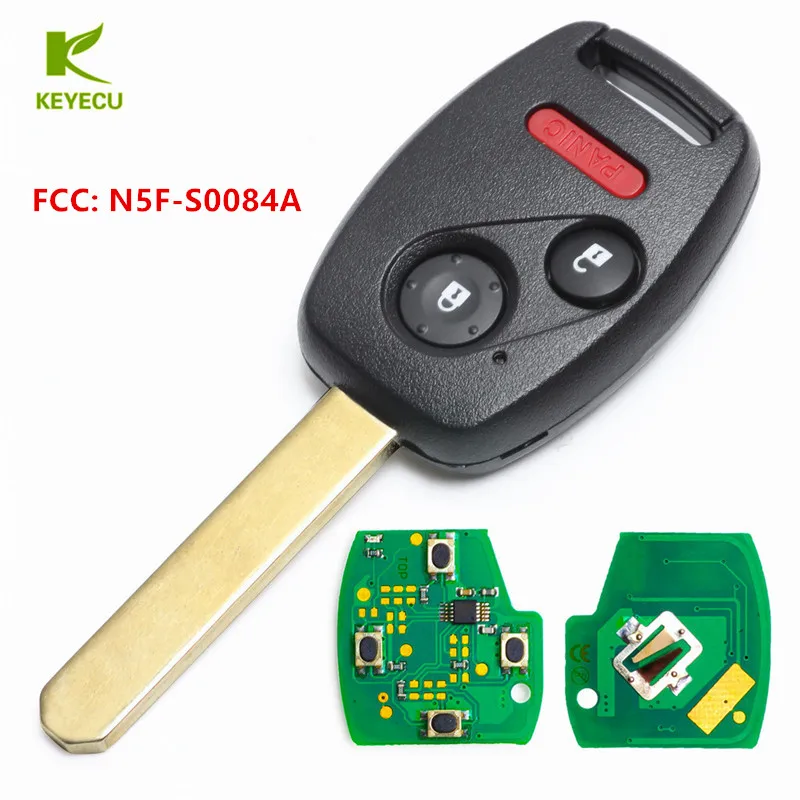 

Запасной пульт дистанционного управления KEYECU с кнопкой 2 + 1 FCC: Φ для Honda Civic LX 06-13 и Odyssey 2011-2014, для Acura RDX MDX