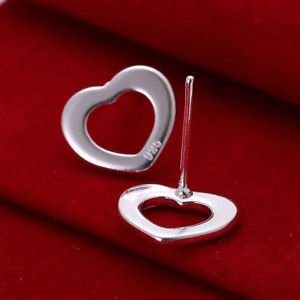 Earrings 925 Silver Earrings 925 Silver Trendy Jewelry Earrings Women's Hearts Jewelry Wholesale Free Shippig qpwo LE109