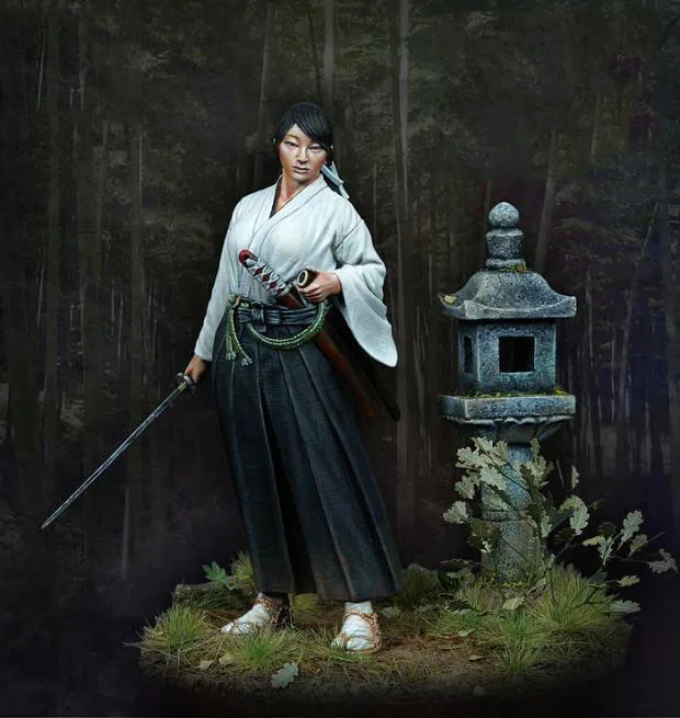 Unassambled  1/18 90MM   ancient  warrior （WITH BIG BASE ） Resin figure miniature model kits Unpainted