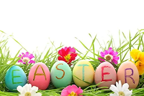 

5x7ft Easter Eggs Photography Backdrops Backdrop Background for Children White Wooden Flooring