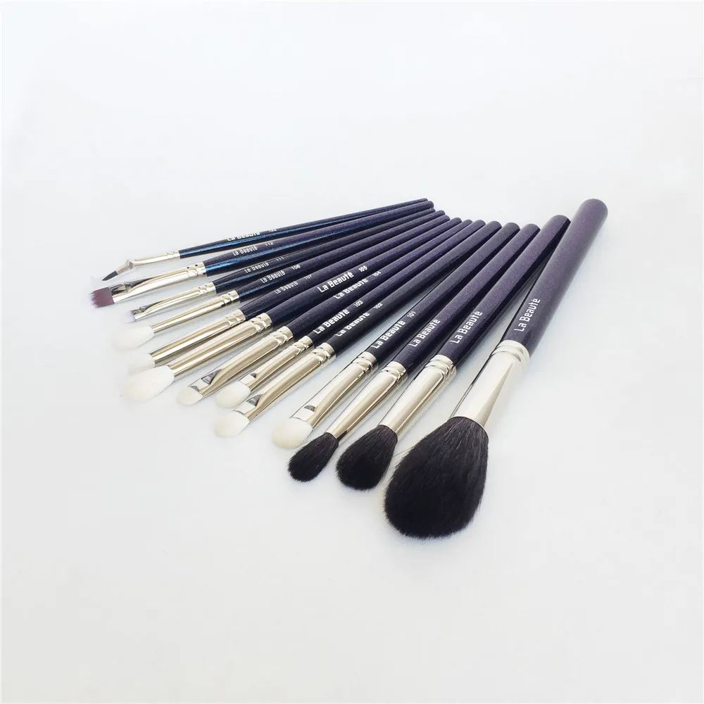 La Beaute Makeup Brushes High-Quality Goat Hair Face & Eye Set - Beauty Makeup Brushes Blender Tool