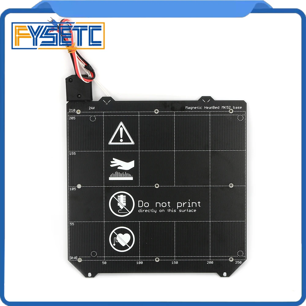 

Clone Prusa i3 MK3 3D Printer Y carriage Magnetic Heated Bed MK52 24v Wiring Thermistor With Magnet For Prusa i3 MK3S VORON SW