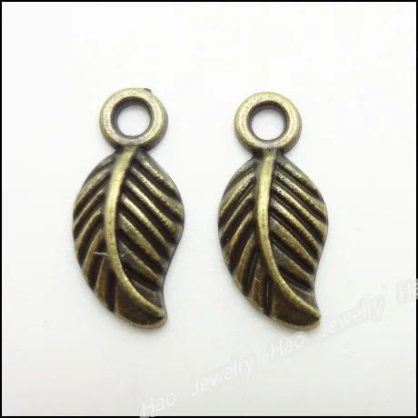 

223pcs Vintage Charms Leaf Pendant Antique bronze Fit Bracelets Necklace DIY Metal Jewelry Making