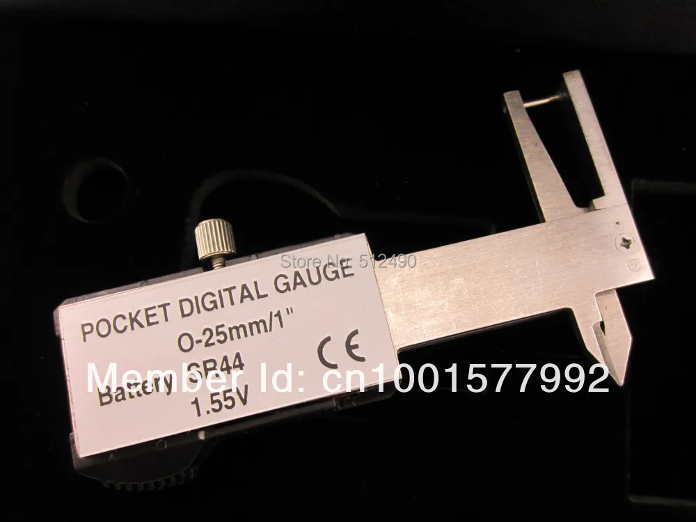 Mini Thickness Gauge Caliper 0-25mm With 0.01mm Electronic Digital Readout For Jewelry Gemstone Diamond