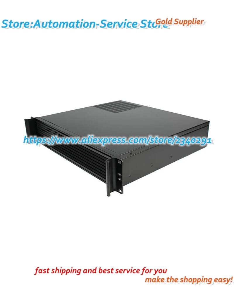 2U 239L-1 CASE 2U Industrial Control Industrial Equipment Chassis Aluminum Server Panel Support ATX PC Power Supply