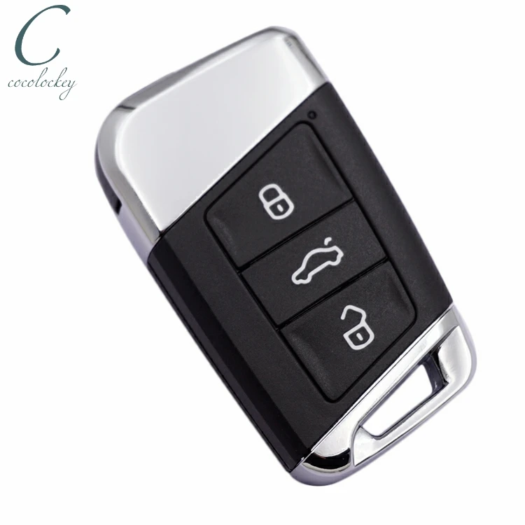 Cocolockey smart remote key shell case For vw magotan b8 for seat for skoda keyless car key fob cover car styling