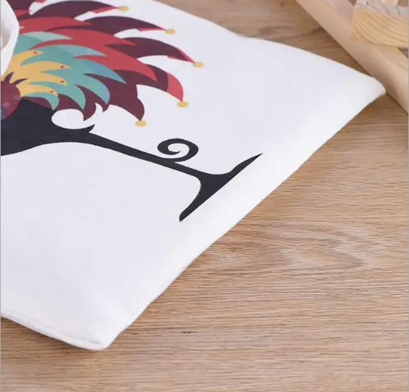 200 pcs/lot Cock in six colours Customized Logo Reusable Shopping bag ,Canvas  Shopping Bags ,  Free Shipping