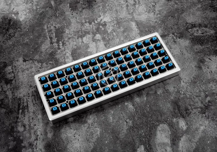 xd75 Anodized Aluminium case for alps matias  xd75am 60% custom keyboard acrylic panels acrylic diffuser  gh60 xd64 xd60 60%