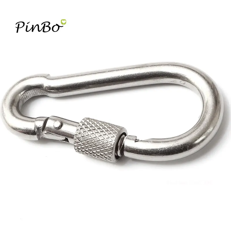 10 cái 304 thép Không gỉ Dây dia 7 mét Snap ONE M7 Hook Với Trục Vít khóa An Toàn-Chọn