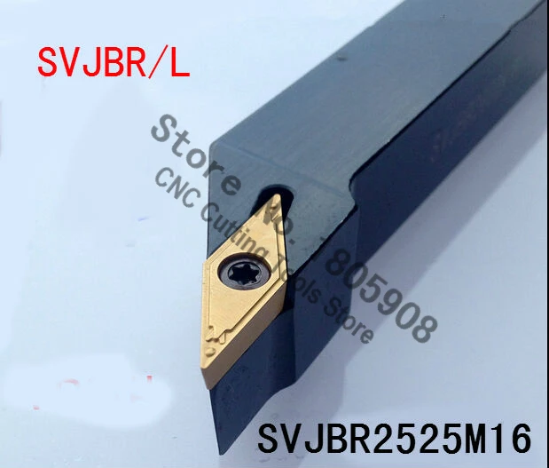 SVJBR2525M16 25*25*150 ملليمتر مخرطة معدنية أدوات القطع مخرطة آلة التصنيع باستخدام الحاسب الآلي تحول أدوات خارجية تحول أداة حامل S -نوع SVJBR/L
