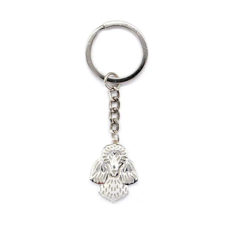 Lovers' Pet Poodle Dog Key Chains Women's Alloy Key Chains