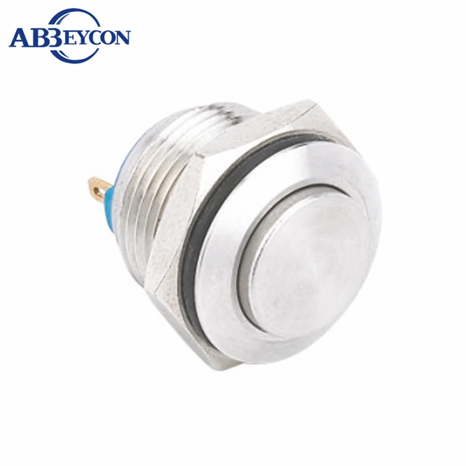 

Anti vandal 16mm high round head momenatry/reset function metal pushbutton switch