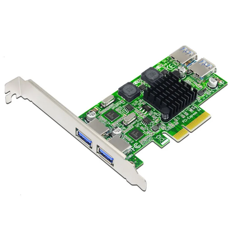 

New USB 3.0 PCI-E Card 4 Port USB3.0 5Gbps Dual Channel PCI-E to USB 3.0 Expansion Card Adapter For Desktop Computer Compontens