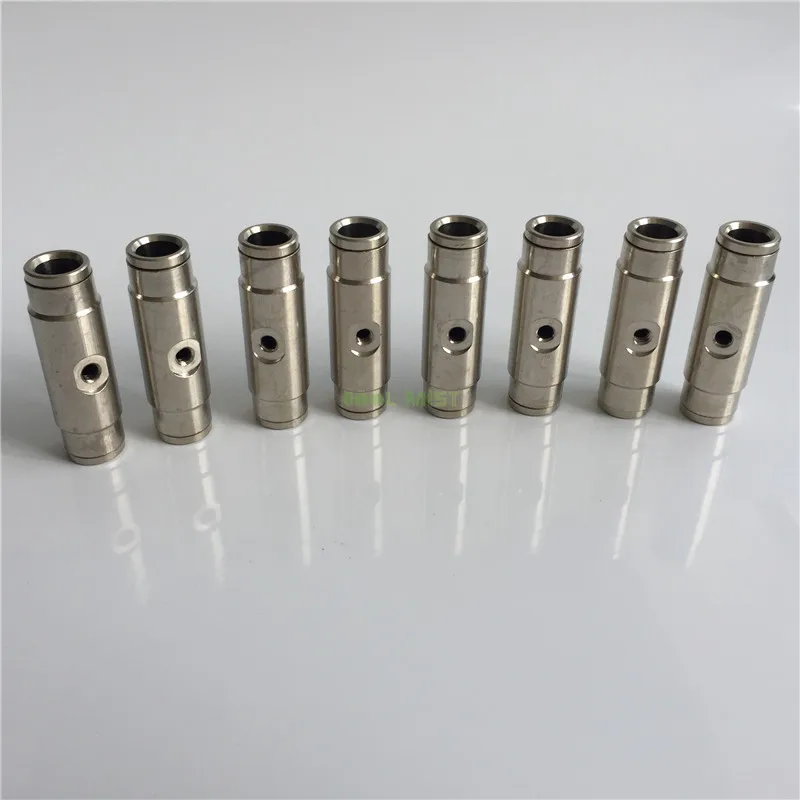 S103 Hole thread 10/24UNC OD Tube 3/8 Straight Quick Connector Slip Fitting for Water Aquarium System and Misting System