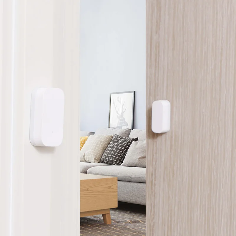 Aqara Zigbee Sensor de ventana de puerta conexión inalámbrica Mini Sensor inteligente funciona con la aplicación Mi Home (región de China) para